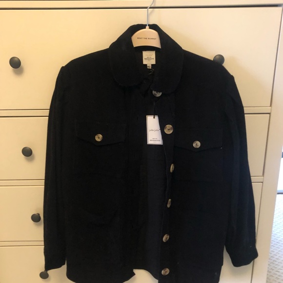 Petite Mendigote Samantha corduroy jacket in black - Picture 4 of 5